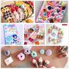 Slime Charms Cute Set, Messar 100pcs Charms for Slime Assorted Fruits Candy Sweets Animals Flatback Resin Scrapbook Cabochons for DIY Craft Making,