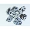 07Pcs Natural Snowflake Obsidian Fancy Cabochon Loose Gemstone Lot 145Cts. A-742