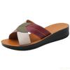 Fashion Slippers Women Leather Shoes Wedges Open Toe Casual Anti Slippery Slides Fashion Outside Beach Leaf Shaped Sandals 43 Sizes