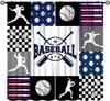 Rustic Basketball Curtain Vintage Texture Traditional Sport Print Window Curtains Kids Boys Teens With Rod Pocket Polyester