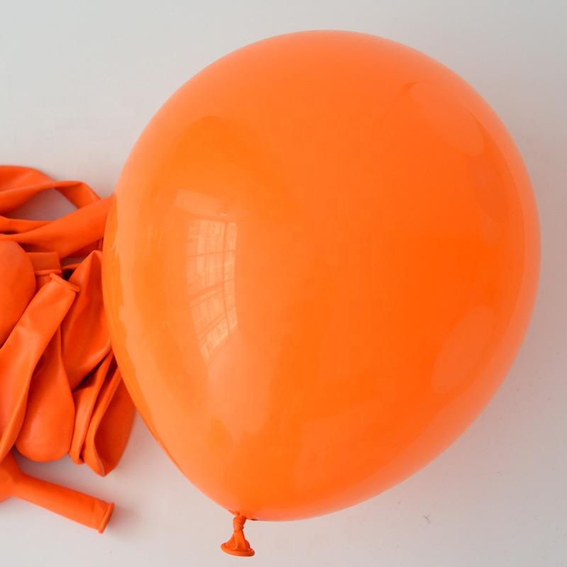 High Quality  Multicolor Matte Balloons Biodegradable Thickened 12-inch Latex Balloons. 12 in оранжевый