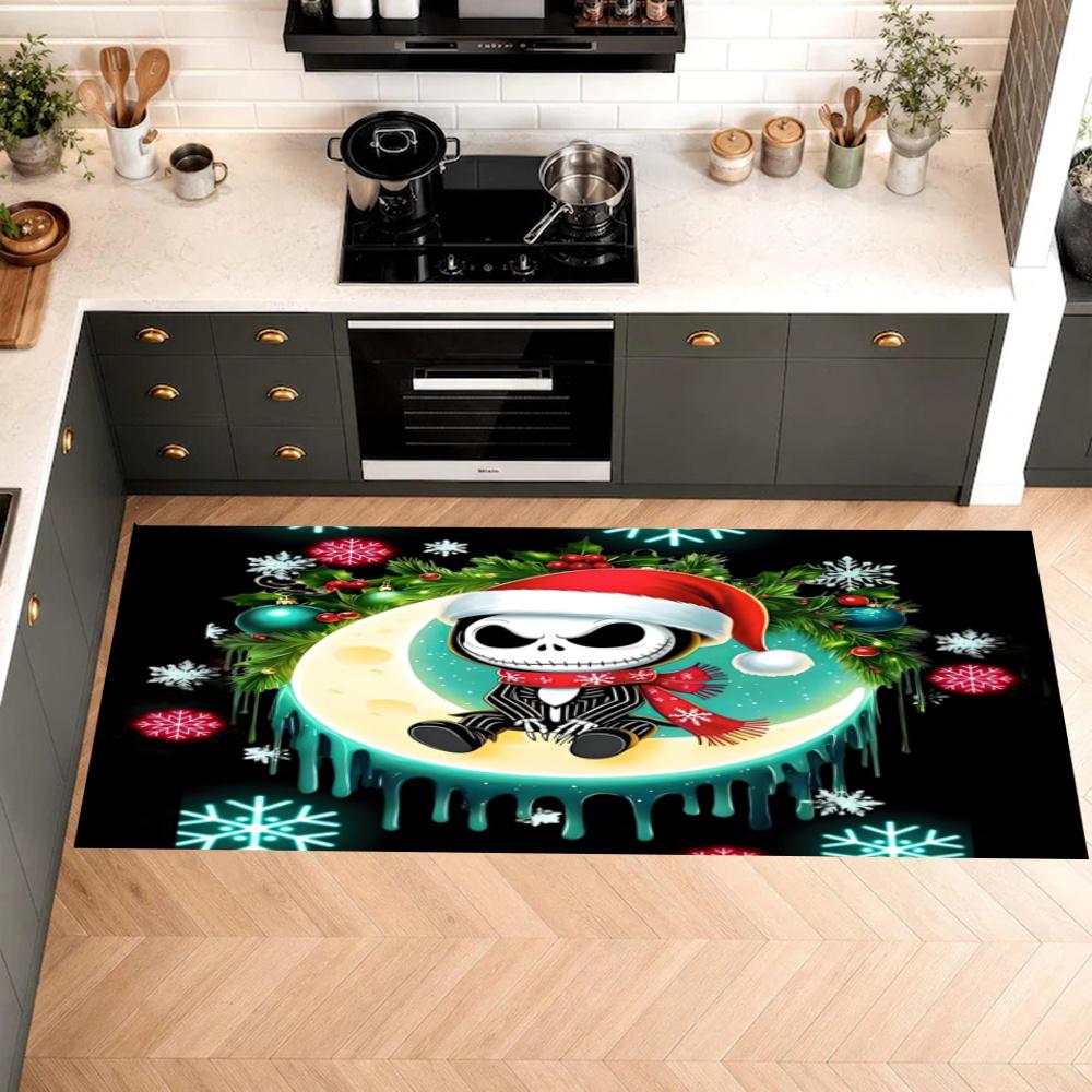 American Gothic Halloween Kitchen Floor Mat Long Strip Mat Antislip Machine Washable Suitable For Bathrooms Laundries Home Decoration Carpets