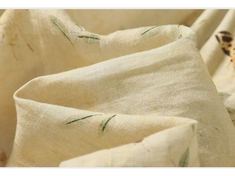 Women's Retro Chinese Style Long Sleeve Linen Shirt with Pan Kou Design