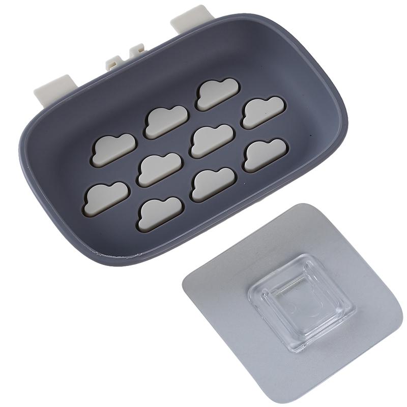Double Color Double - layer Wall - hanging Asphalt Box without Perforating Stick Bathroom Soap Rack