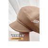 Women S Vintage Suede Beret Hat Large Head Size Octagonal Hat