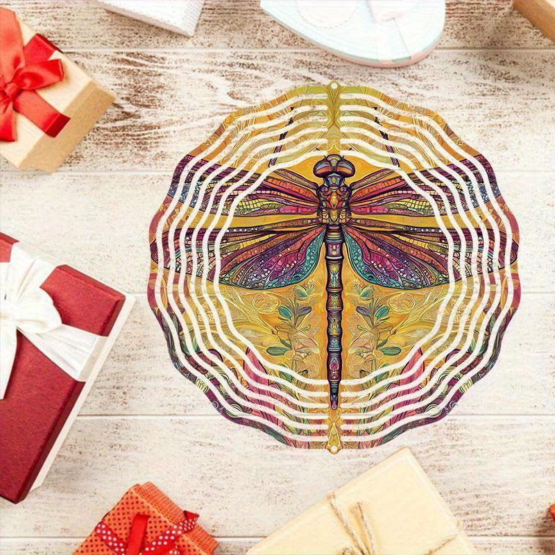 10 Inch Hanging Wind Spinner with 360 Degree Hook for Balcony Garden Decor Spring Summer Outdoor Decoration
