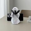 Ghost Shaped Storage Bowl Halloween Figurine, Cute Resin Statue, Creative Holding Whimsical Desk Accessories Bat/Drink Tabletop Ornament for