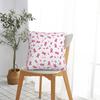 Pink Ribbon Throw Pillow Cover Polyester Throw Pillow Breast Cancer Awareness Vintage Cushion Covers