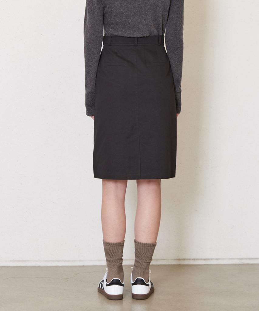 Jun By Jun K Cation Cotton Skirt_Black