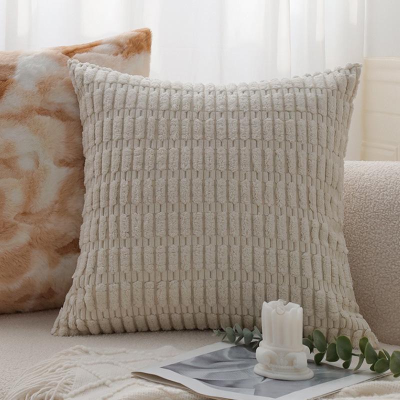 Sofa Living Room Pillow Winter Plush Ins Light Luxury High-end Cushion Pillow Back Cushion Waist Pillow Bay Window Decoration