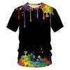 Sommer Batik T-Shirts Graffiti Farbe 3D Druck Kinderkleidung Kurzarm Mädchenkleidung Harajuku Kinder T-Shirt Jungen Oberteile