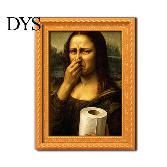 DIY Home Decor Accessories Funny Small Wooden Fridge Magnet Picture Frame, Vintage Oil Painting Pattern Modern Office Storage Magnetic Refrigerator