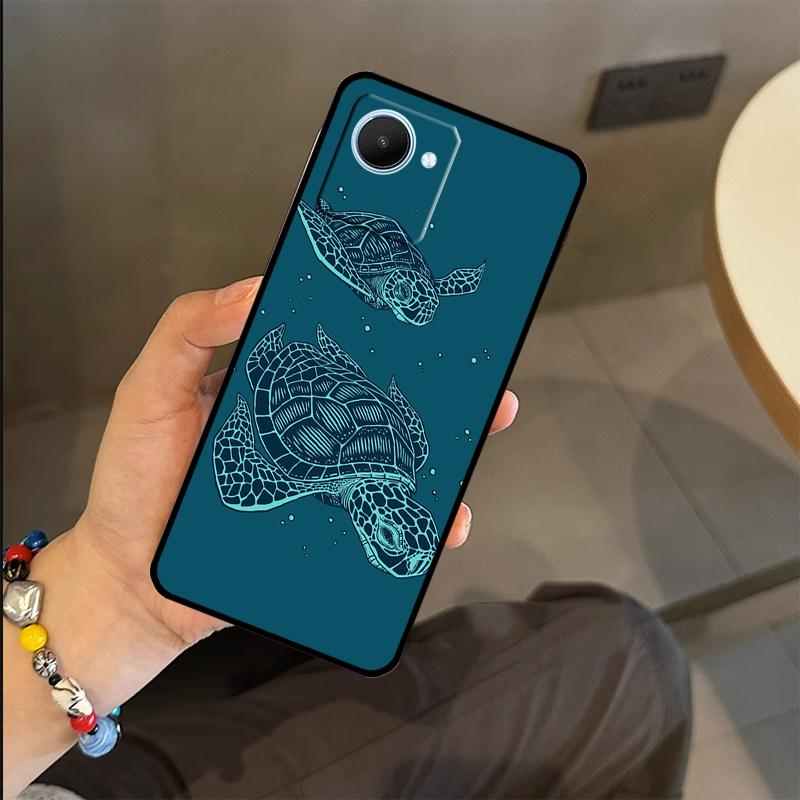 Sea Turtle Case For Realme C71 C75 C55 C51 C53 C25 C63 C61 C65 C67 GT6 GT7 Pro 11 12 13 14 15 Pro Plus