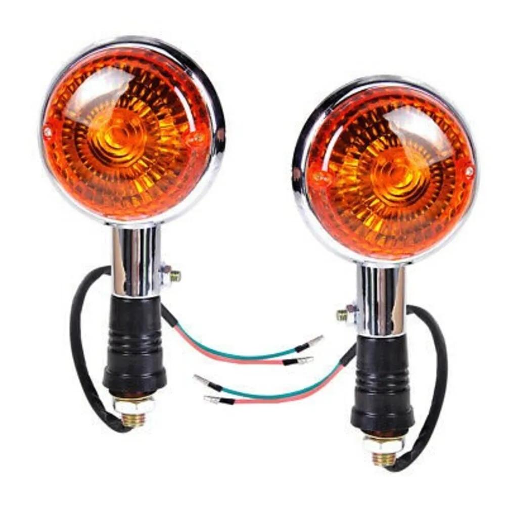 2PC Motorcycle Turn signal Lights Rear Turn signal Indicator Lights Flashing Lights Motorcycle Accessories