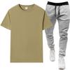 Men's Summer Round Neck T-Shirt & Casual Sports Pants Two-Piece Set