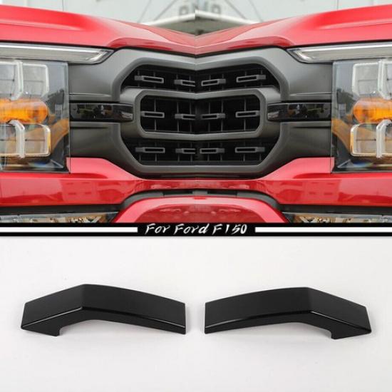 Schwarze Frontstoßstangen-Mittelgrill-Abdeckung für Ford F150 ab Baujahr 2021