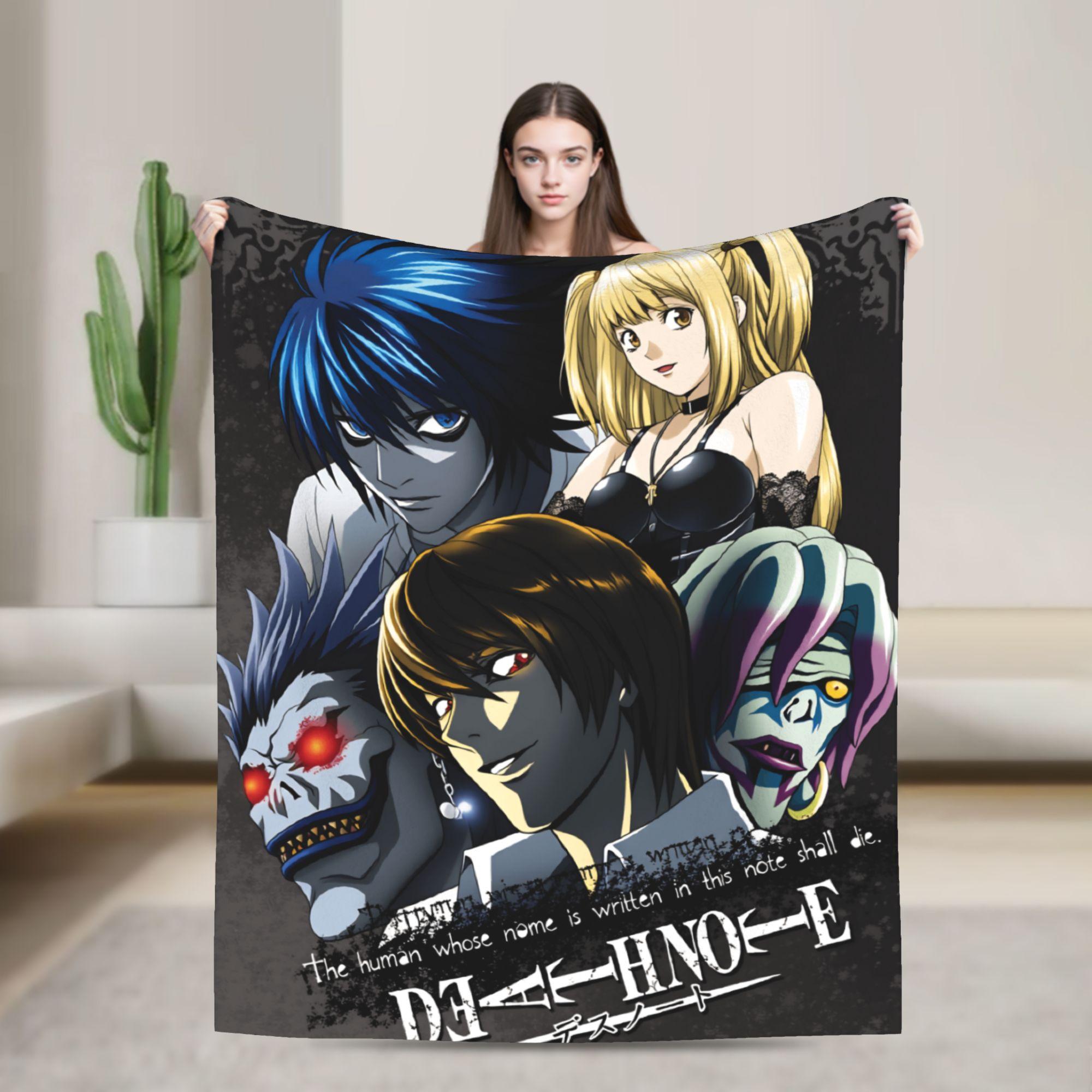 

Light Yagami Misa Amane Flannel Blanket Winter Death-Notes Warm Soft Throw Blanket for Children Couch Chair Bedspread Sofa Bed 75x90cm