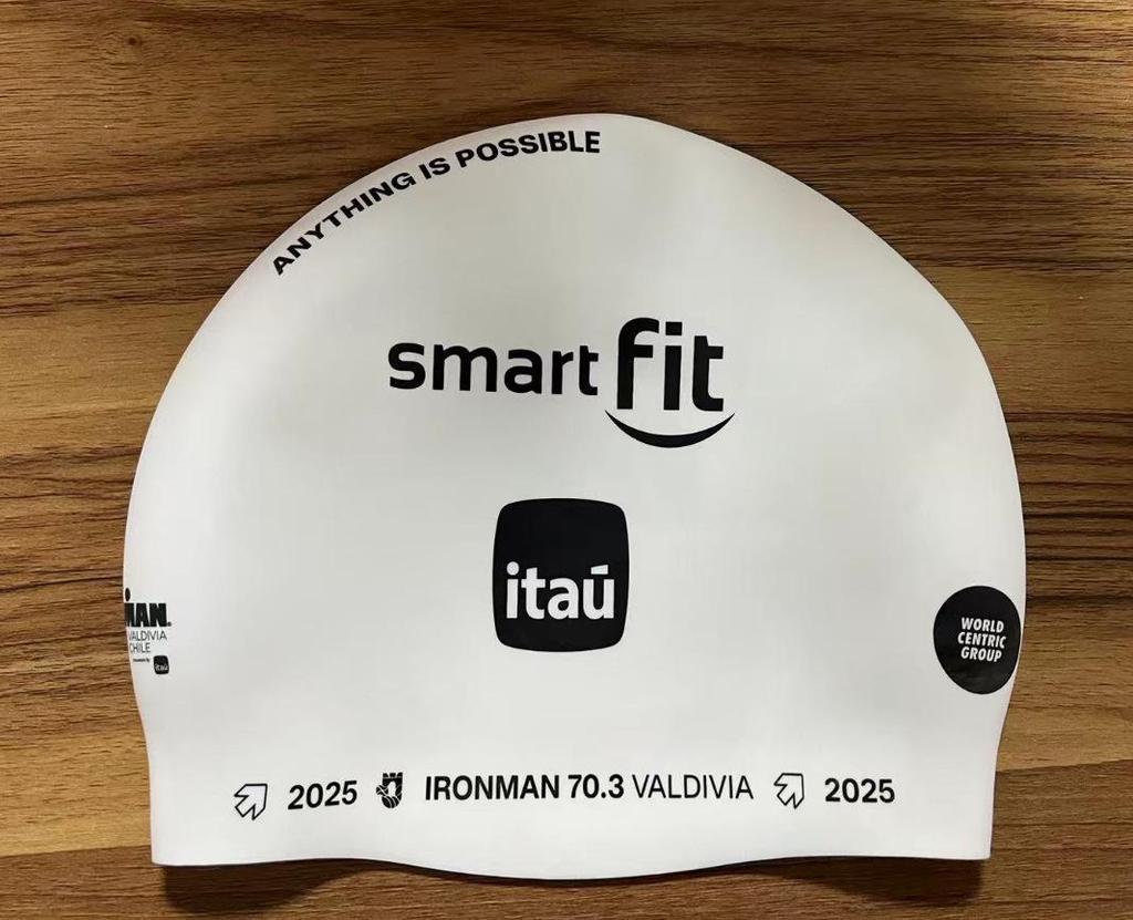 3D Seamless Unisex Silicone Swim Cap with Logo