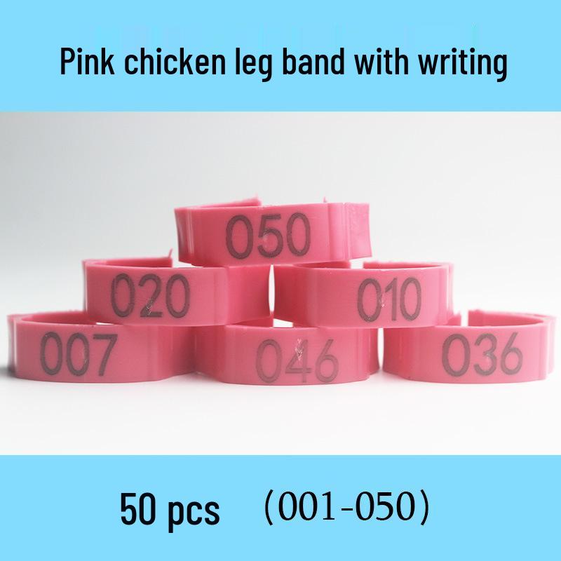 Laser Engraved Poultry Leg Rings for Chickens, Ducks, and Geese - Identification Markers