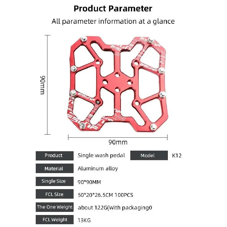 Pedal sin Clip Duradero Ultraligero Antideslizante Clásico Delicado Adaptadores de Plataforma para Pedales sin Clip de Aluminio Accesorios para Bicicleta