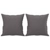 Vidaxl 2-Seater Sofa With Cushions, Gray, 120 Cm, Faux Leather