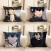 1pc Hijikata Toushiro Anime Cartoon Characters Pillow Case Fashion Square Pillowcase Bedroom Sofa Room Ins Decoration Leisure