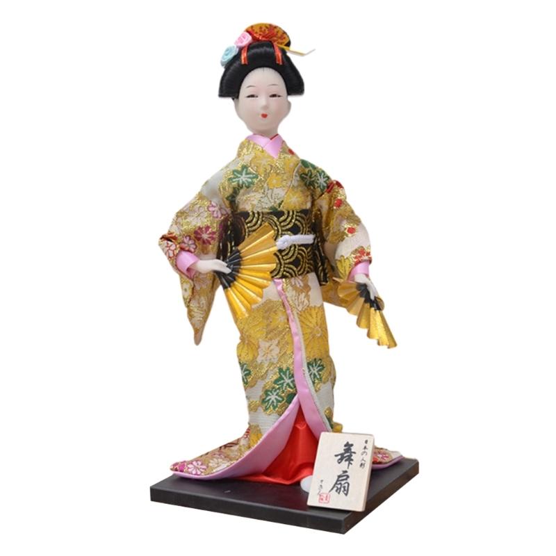 12Inch Japanese Kimono Toy Ornament for Restaurant and Home Decoration with Elegant Designing Optional