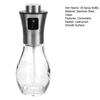 Oil Spray Bottle Transparent Kitchen Supply Reusable Press Type Oil Spray Empty Bottle Practical Multi-purpose Smooth Surface
