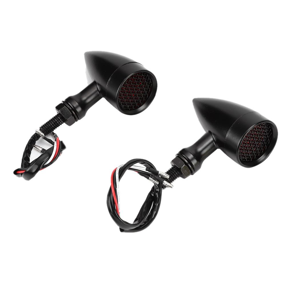 Motorcycle Retro Style Bullet LED Turn Signal Indicator Lamp Fit for Honda