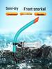 Silicone Swim Goggles & Semi-Dry Snorkel Set for Training and Free Diving