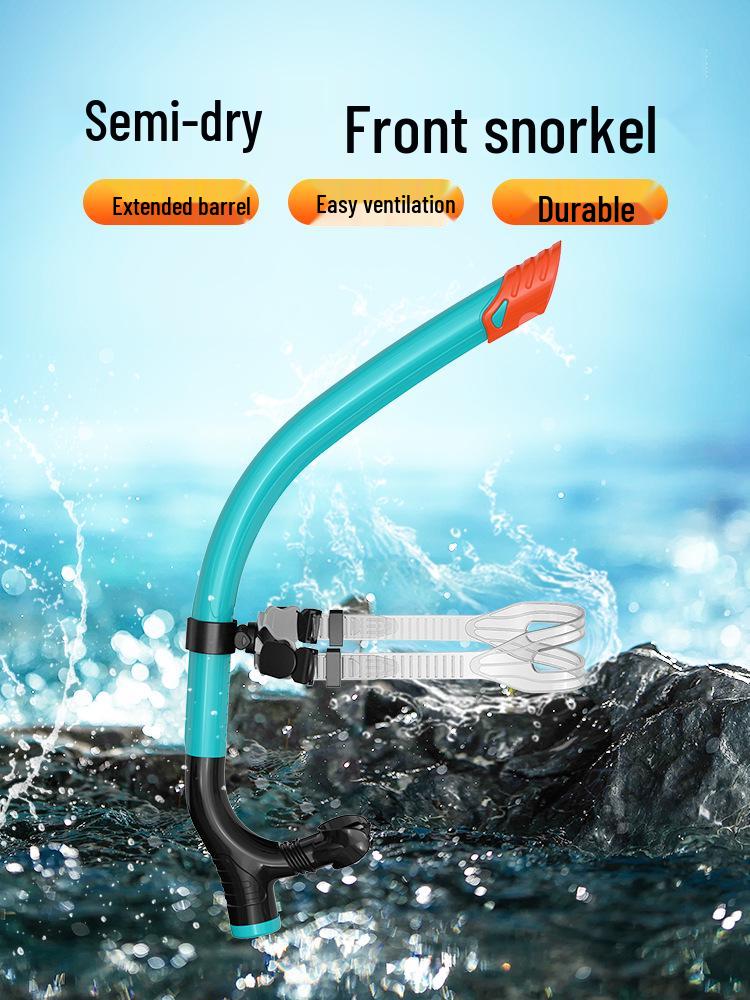 Silicone Swim Goggles & Semi-Dry Snorkel Set for Training and Free Diving
