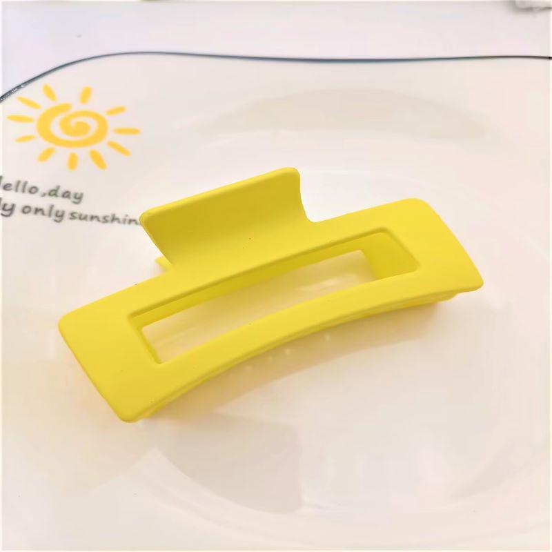 Frosted PS Material Rectangular Claw Hair Clip.