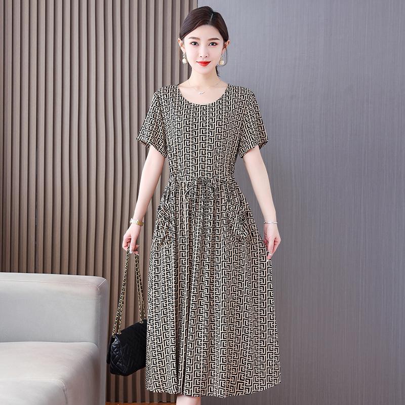 Vintage Blumenkleid für Damen in Übergröße, Sommerkleid für Damen, lässig, lange Kleider