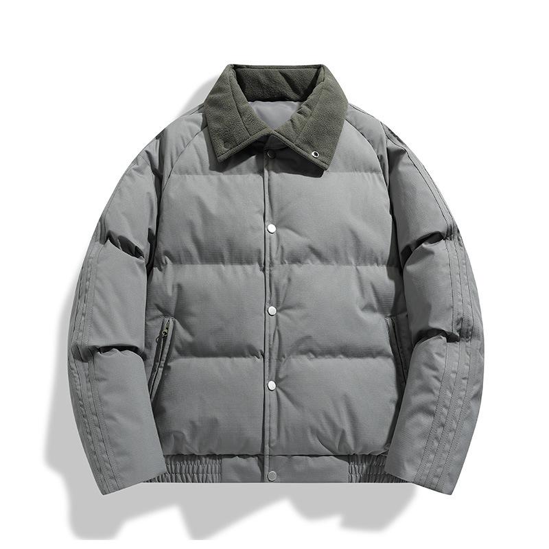 

Stand up collar men s and women s new thickened loose winter men s cotton jacket couple bread warm jacket trendy cotton clothes 3XL