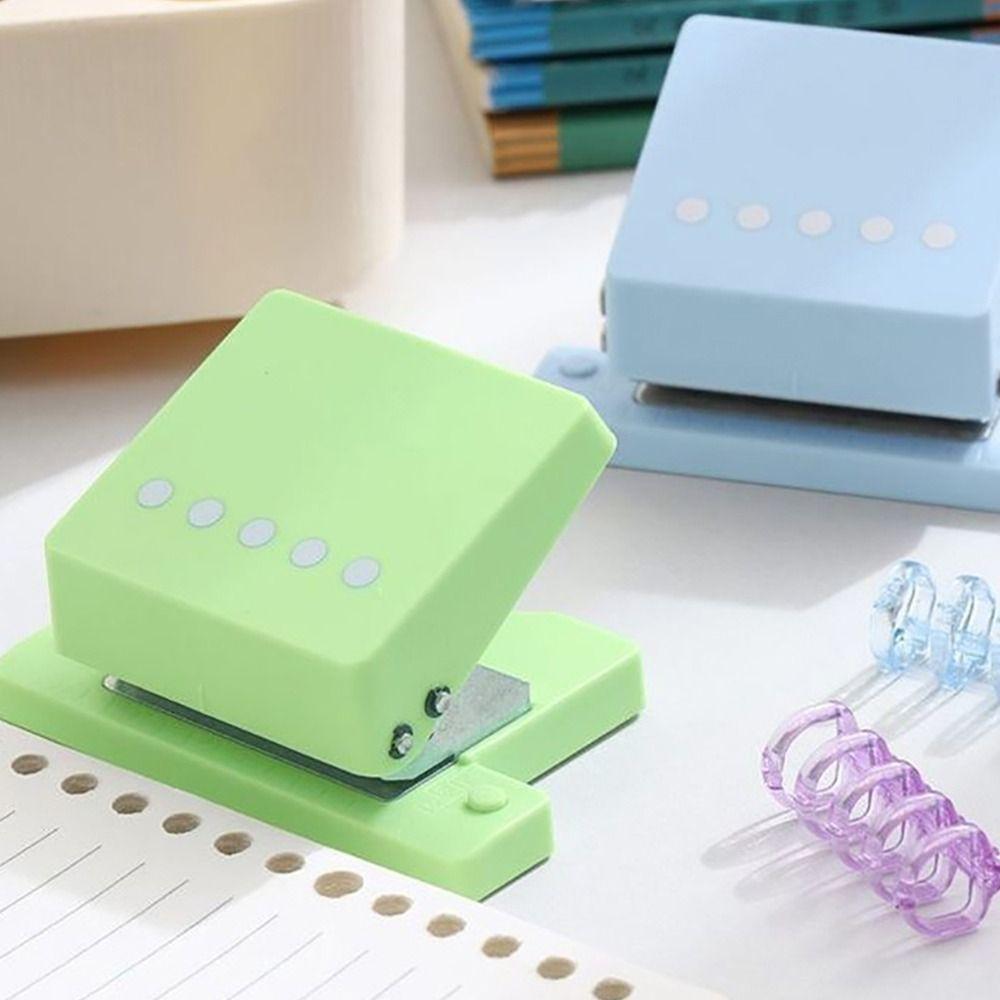 Mini Size Paper Hole Puncher 3/5-Hole DIY Book Page Stitcher Hole Punching Machine  School Office