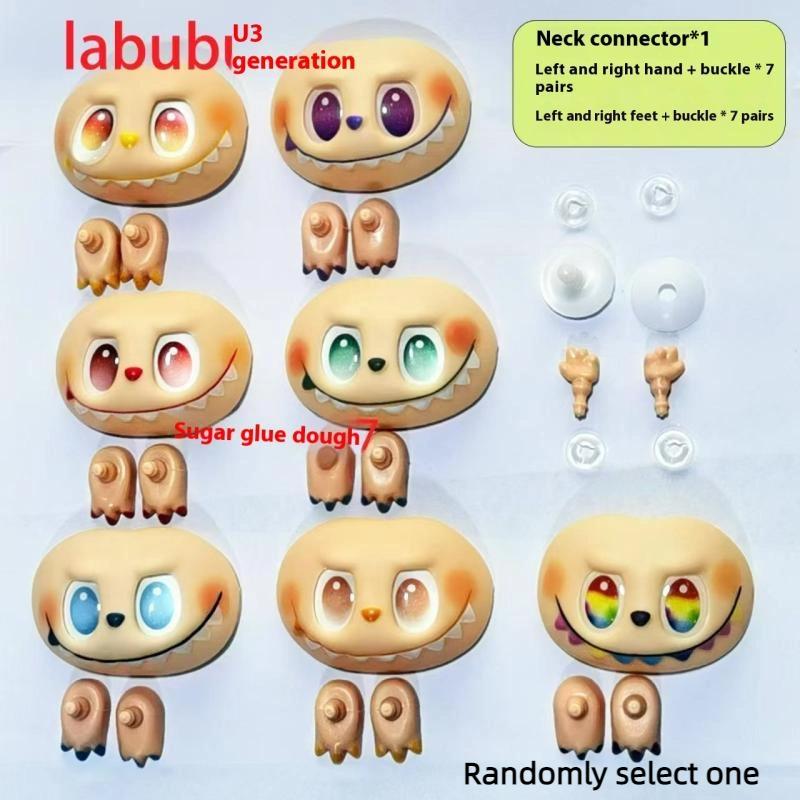 1 Sett DIY Dukke Skiftetilbehør Labubu Vinyl Dukke Tilbehør For Labubu 3. Generasjon Ansikt Hender Føtter Reservedeler
