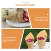 120 Pcs Ties Nut Pod Paper Candy Cones Vintage Flower Bouquet Confetti Petal Covers for Women Women's