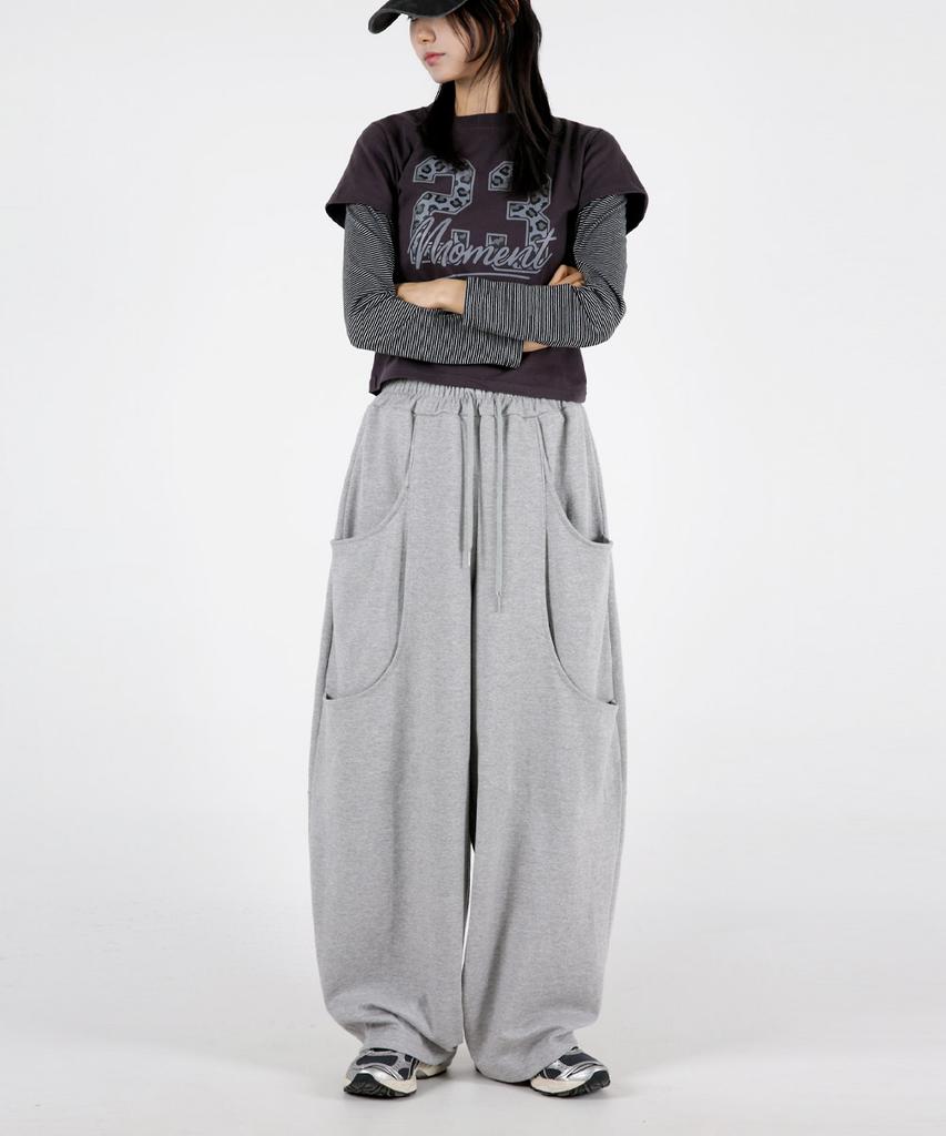 UMM Women'S Double Pocket Balloon Fit Training Pants 3 Colors