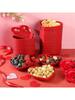 1/5/10/20pcs Plastic Heart Shaped Dinner Plate Set - Red And Pink Heart Themed Fruit Snacks Plate,Suitable For All Parties