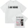 I AM MUSIC New Album T Shirt Fashion / Aesthetic Hip Hop Tshirt Streetwear Vintage Cotton Tees Shirts Tops