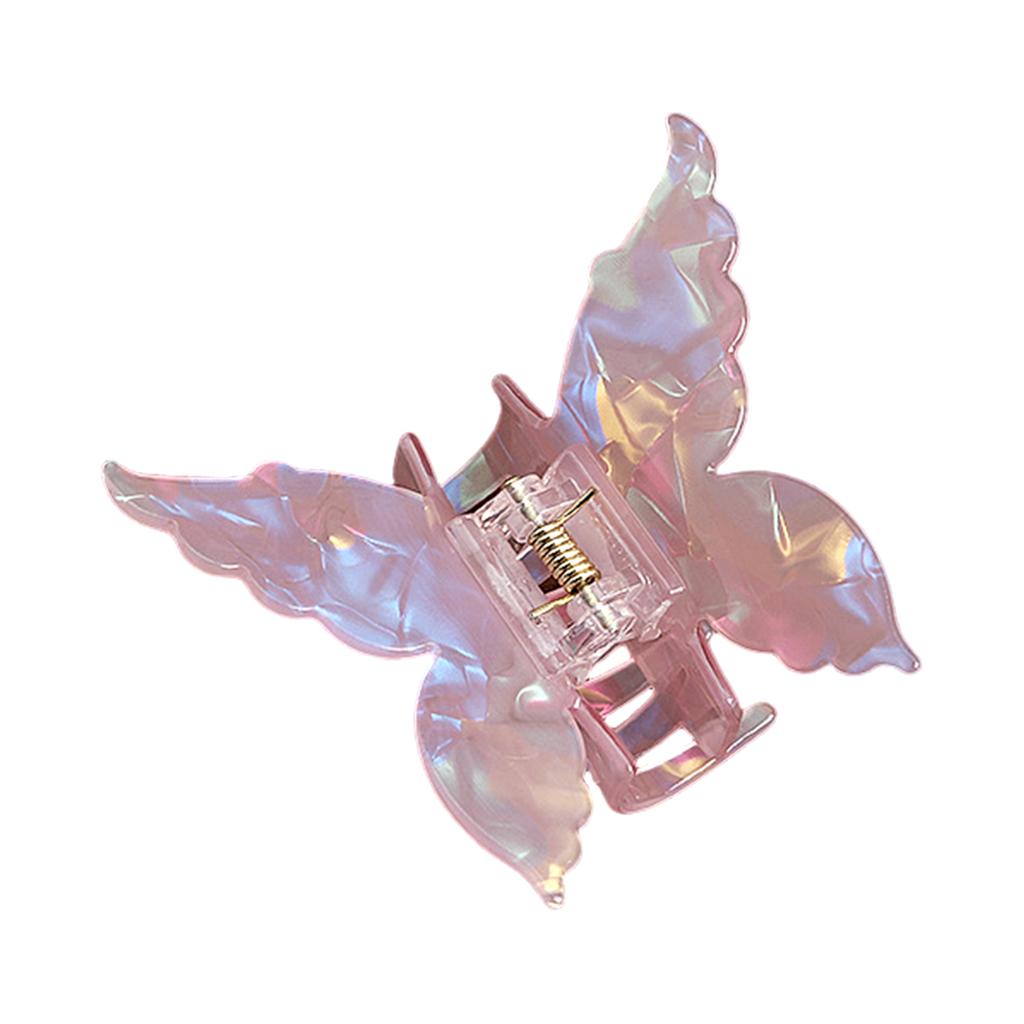 Sweety Butterfly Hair Claw Pearlescent Gradient Shark Gripper For Women Trendy Acetic Acid Hair Clip Girls Hair Accessories