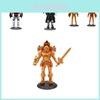 High Quality Pvc Titan Clock Man Figure Large Golden Warrior Model For Collectors