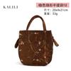Unsichtbare Handtasche Retro-Stickerei Bündelmund Kordelzug Beutel Schmuck Geschenkverpackung Aufbewahrungsbeutel