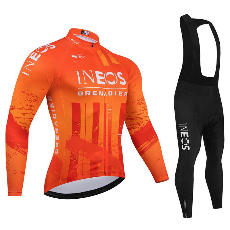 2026 Herbst Atmungsaktives Radsportanzug Set Langarm Schnelltrocknend MTB Fahrrad Uniform Kleidung Ropa Ciclismo Fahrradbekleidung für Sport & Outdoor