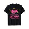 Men'S PWEI (Pop Will Eat Itself) Very Metal T-Shirt - Black Featuring a Pink And Yellow Noise Graphic, Made from Stretchy Fabric, Designed for a