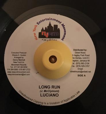 7inch Record LUCIANO / HYABUKIE - Long Run / Don't Come Home NONE New York Entert 2006 Jamaica Reggae, Ska & Dub Used