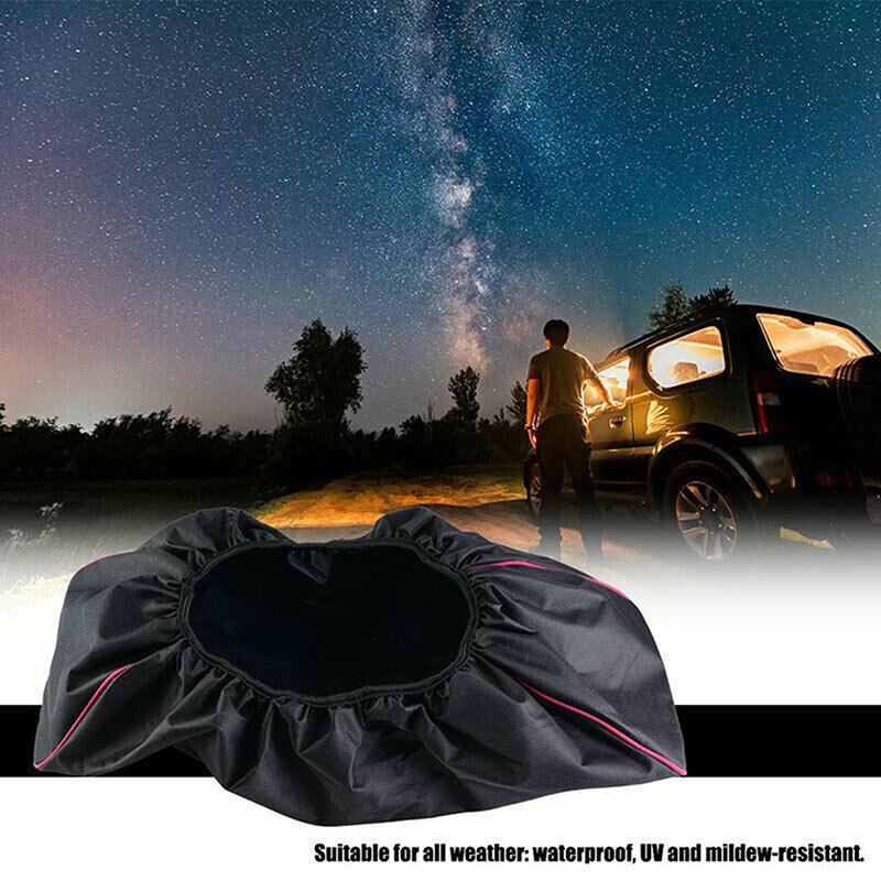 Copertura antipolvere impermeabile resistente per verricello 600D per esterni, SUV, auto, rimorchio, manica protettiva elastica adatta per verricelli elettrici da 8000-17500 libbre