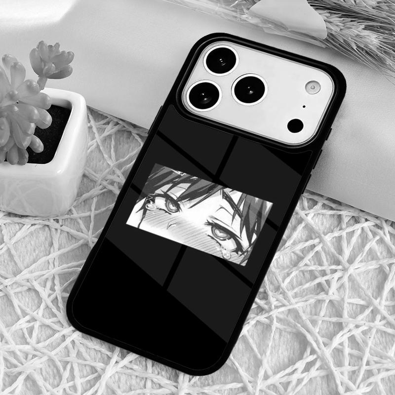 Sad Japanese Anime Aesthetic Shockproof Phone Case for iPhone 17 Air 16e 15 11 12 14 13 Pro Max Cover Coque