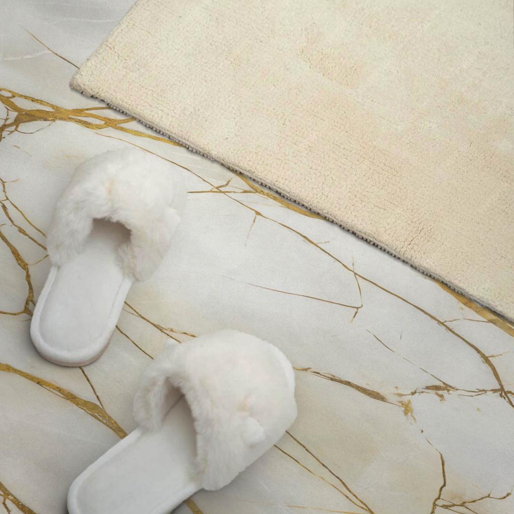 Dekoracyjny Panel Winylowy Samoprzylepny - Do Przedpokoju 100X50 Cm Elegancki Marmur Z Żyłkami