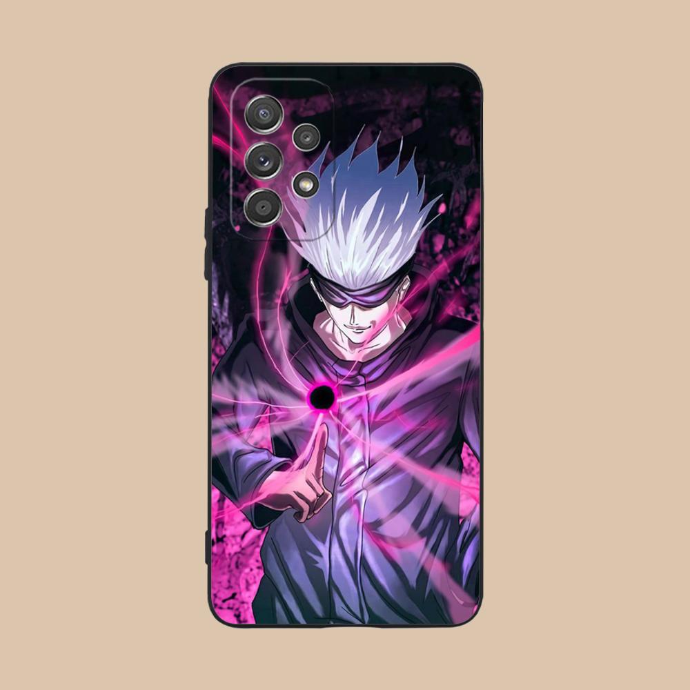 Funda de Teléfono Jujutsu Kaisen Satoru Gojo para Samsung Galaxy A56 55 54 53 52 51 36 35 34 23 16 15 5G Funda Colorida Funda de Lujo